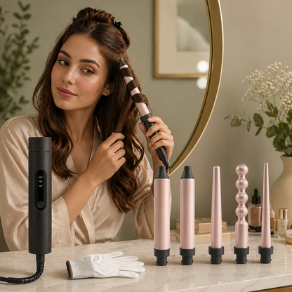 RIZADOR PARA CABELLO 6 EN 1 PROFESIONAL